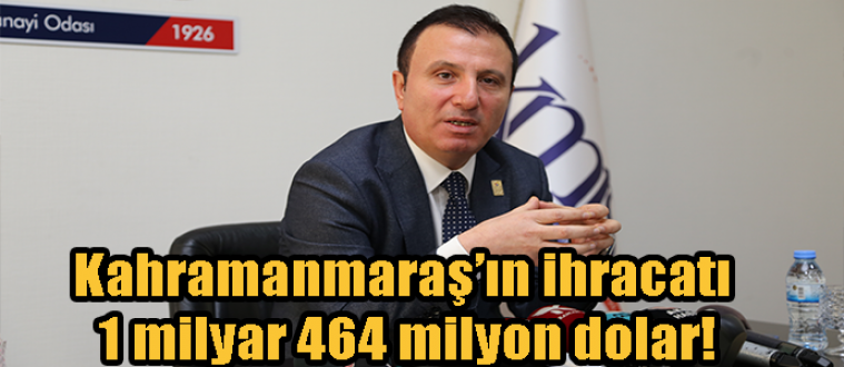 Kahramanmaraş’ın ihracatı 1 milyar 464 milyon dolar!
