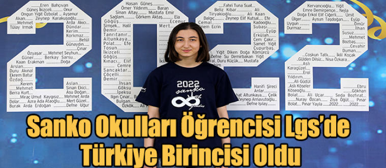 Sanko Okulları Öğrencisi Lgs’de Türkiye Birincisi Oldu