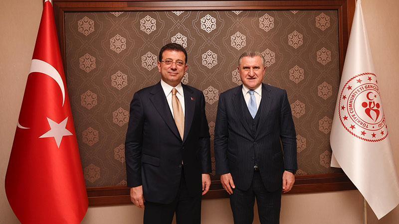 Bakan Bak, İBB Başkanı İmamoğlu’nu kabul etti