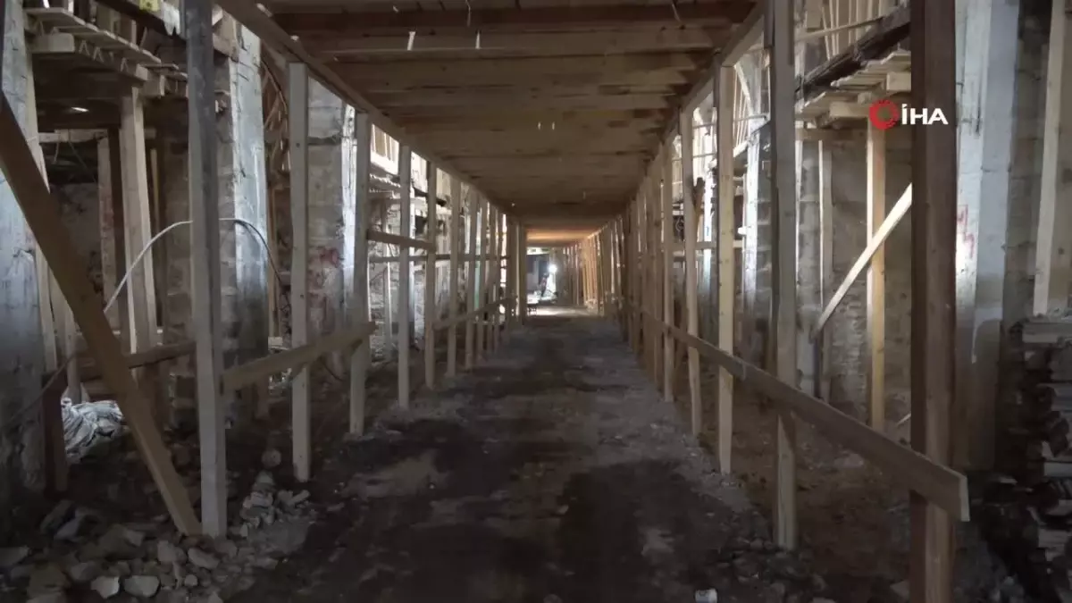 Kahramanmaraş Kapalı Çarşısı’nda Restorasyon Çalışmaları Devam Ediyor