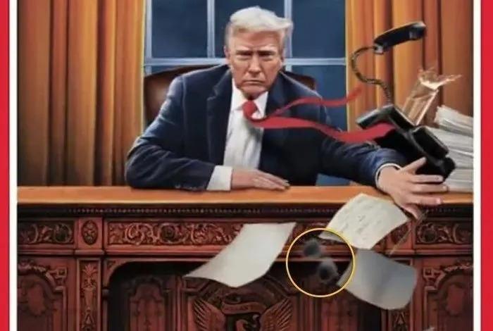 Time dergisinden dikkat çeken kapak... O (Donald Trump) döndü!