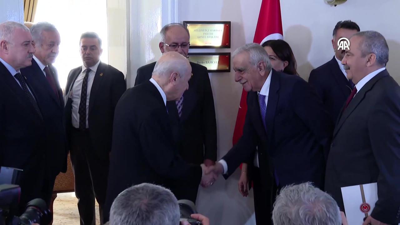 Son Dakika: TBMM'de İmralı ziyaretleri: DEM Parti heyeti ile Bahçeli görüştü!