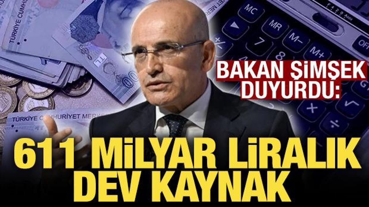 Bakan Şimşek: Yarısı Bizden’e 611 milyar lira kaynak ayırdık