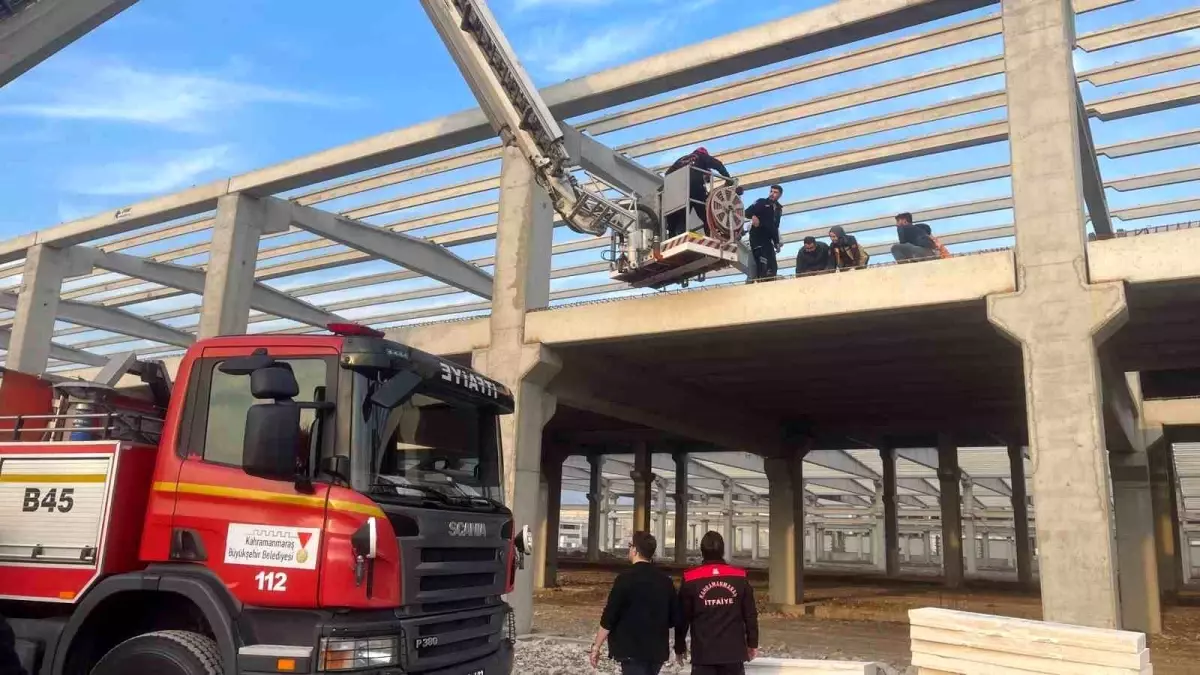 Kahramanmaraş’ta İnşaatta Düşme Kazası