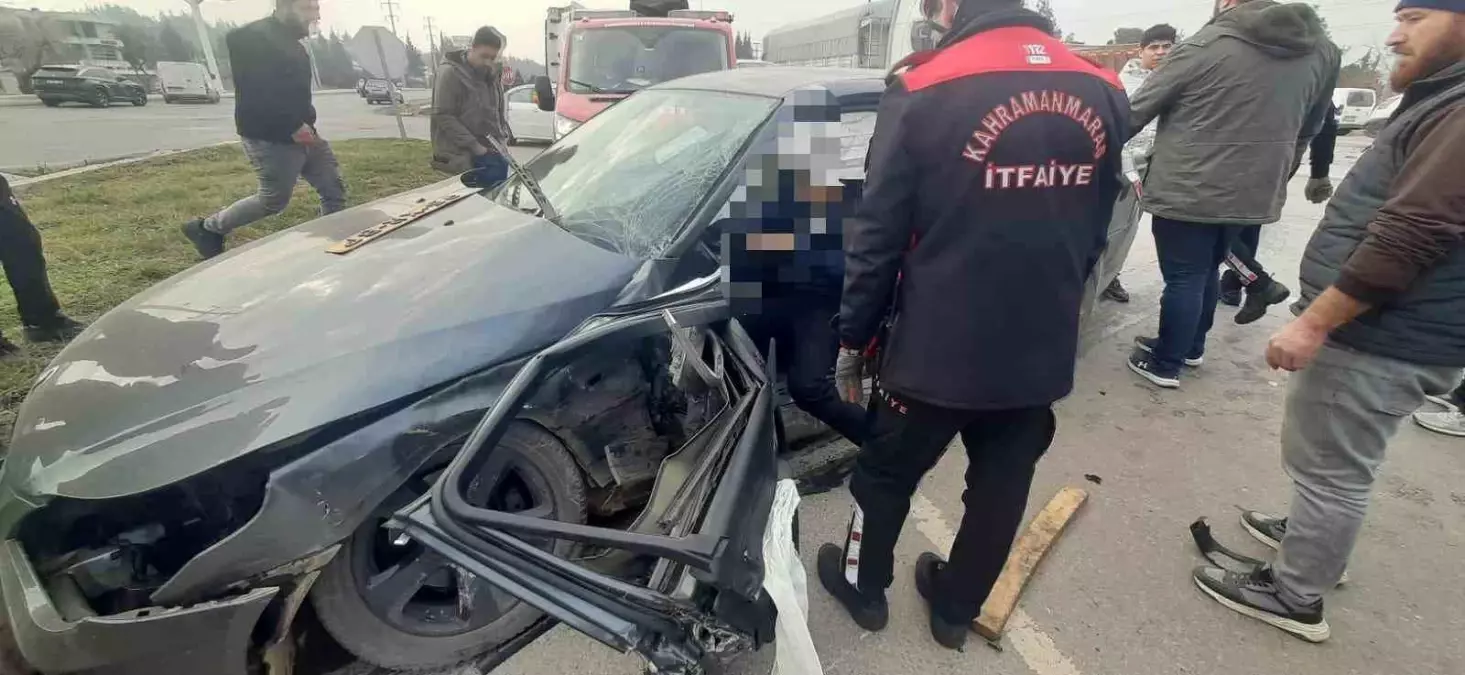 Kahramanmaraş’ta Trafik Kazası: 2 Yaralı