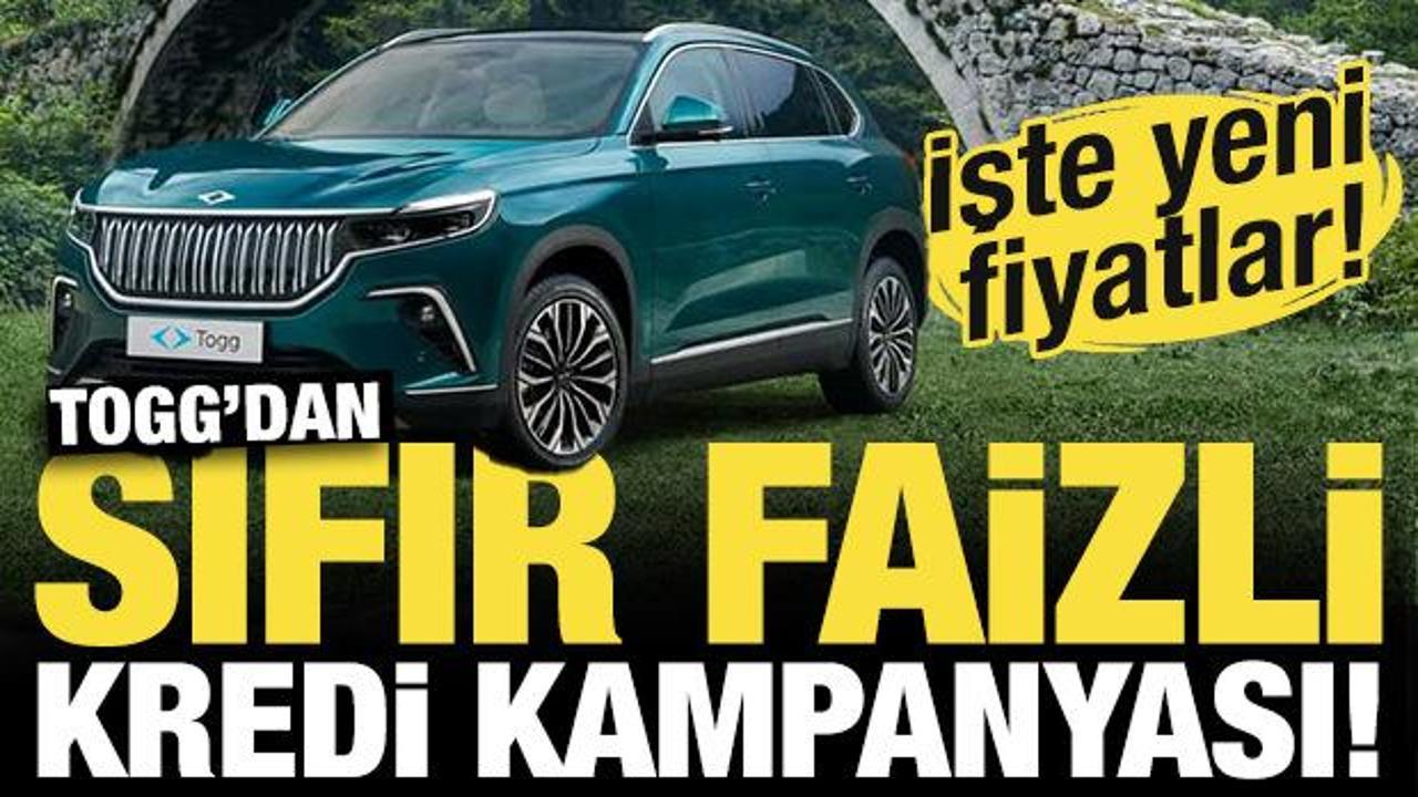 TOGG’dan yılın ilk fırsatı! Sıfır faizli kredi kampanyasını duyurdu! İşte yeni fiyatlar…