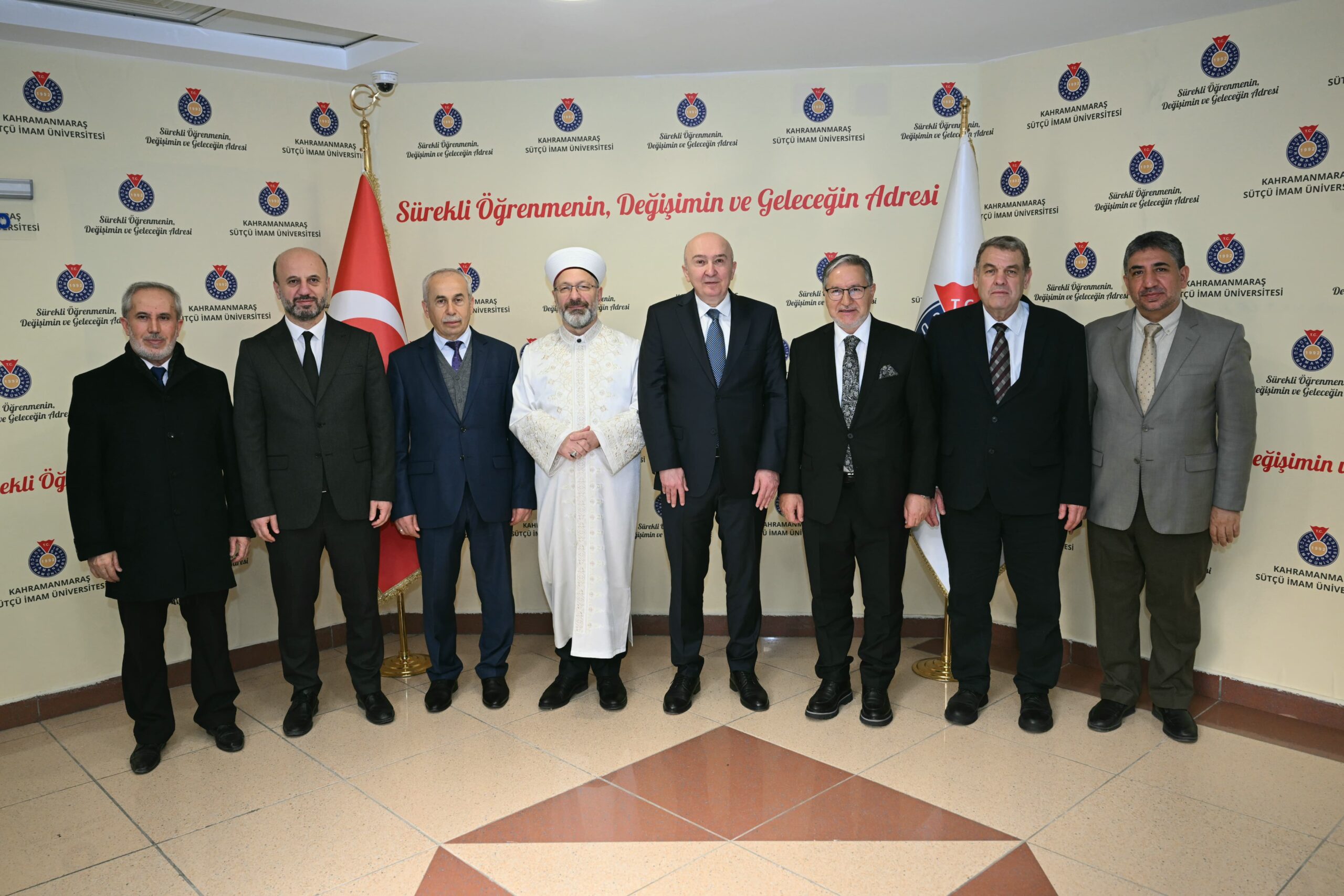 Diyanet İşleri Başkanı Prof. Dr. Ali Erbaş,KSÜ Rektörü Prof. Dr. Alptekin Yasım’ı Ziyaret Etti