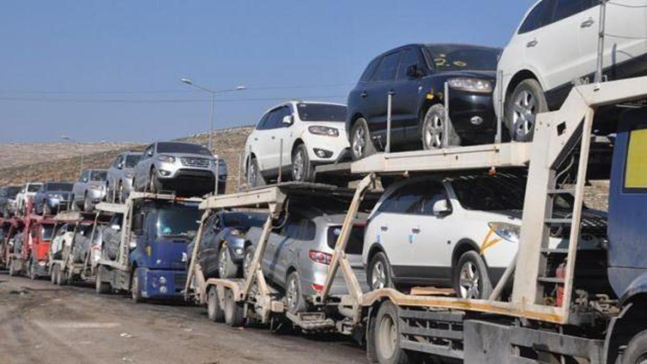 Suriye’ye sıfır ve ikinci el araç sevkiyatı rekor kırdı! Bir ayda 150 bini aştı…