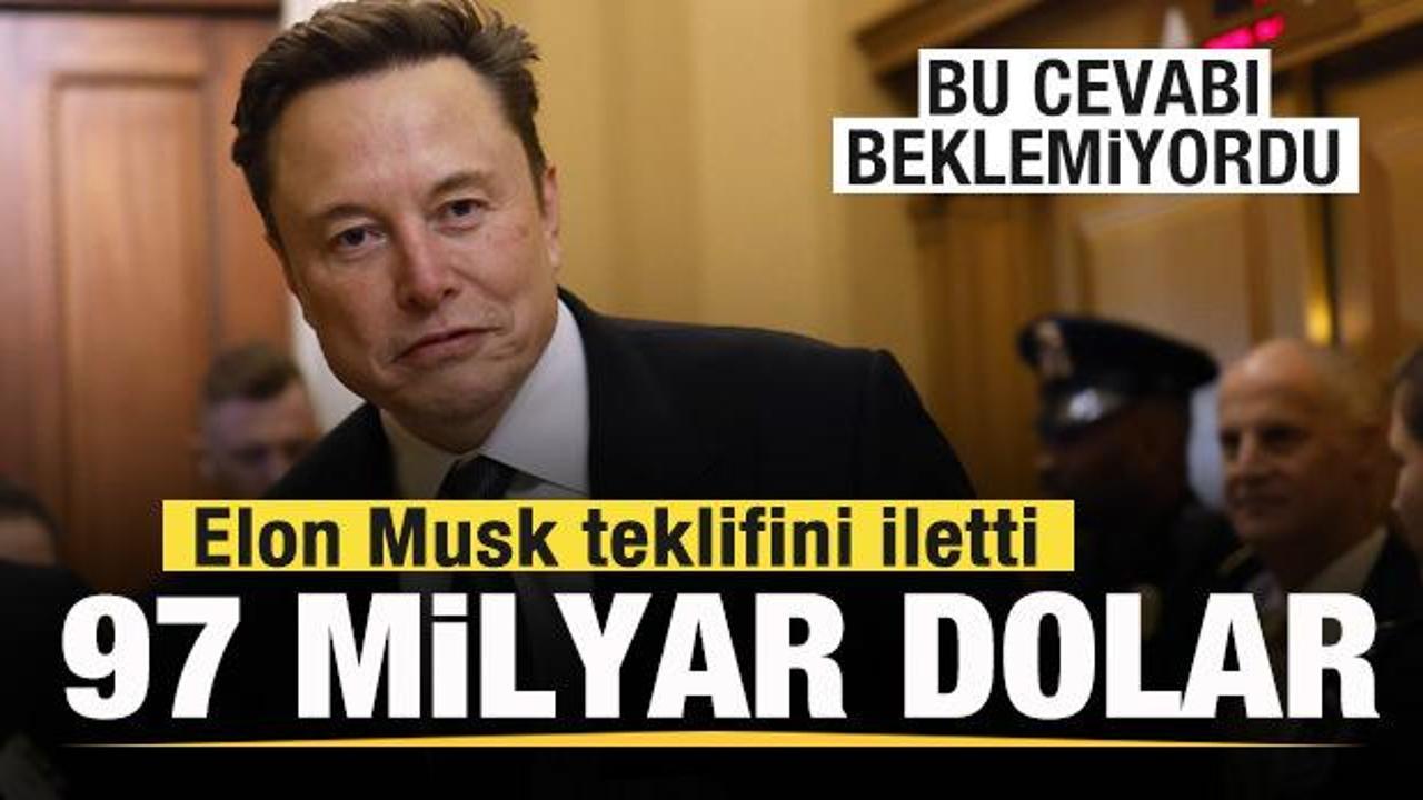 Elon Musk’tan OpenAI’yı satın almak 97 milyar dolarlık teklif! Beklemediği cevap aldı