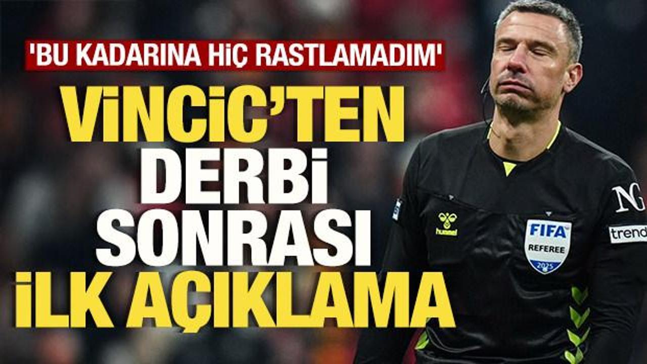 Sloven hakem Slavko Vincic’ten derbi yorumu: ‘Bu kadarına hiç rastlamadım’
