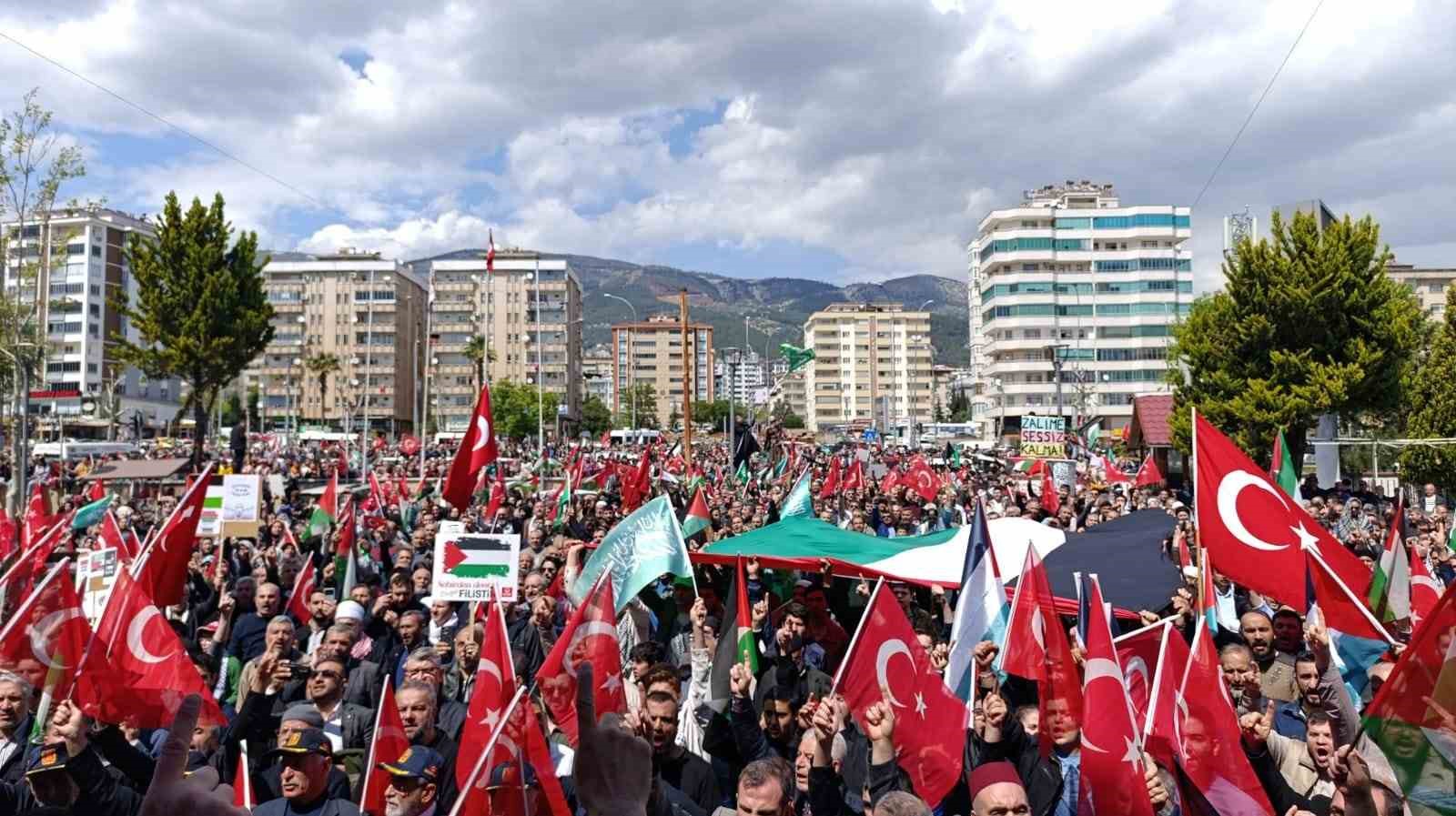 Kahramanmaraş’ta Filistin’e destek yürüyüşü