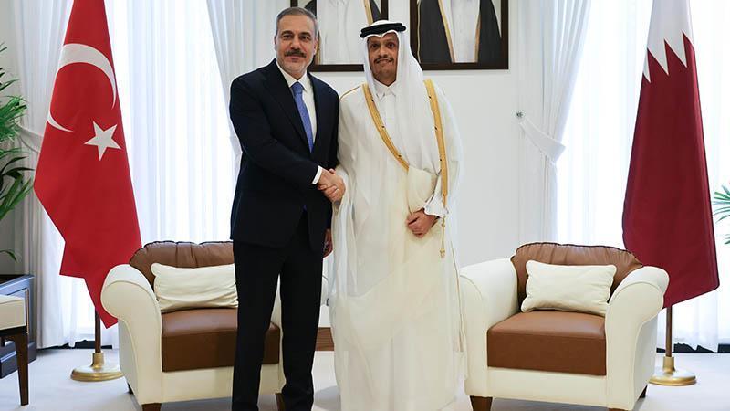 Dışişleri Bakanı Fidan, Katar Başbakanı ve Dışişleri Bakanı Al Sani ile görüştü
