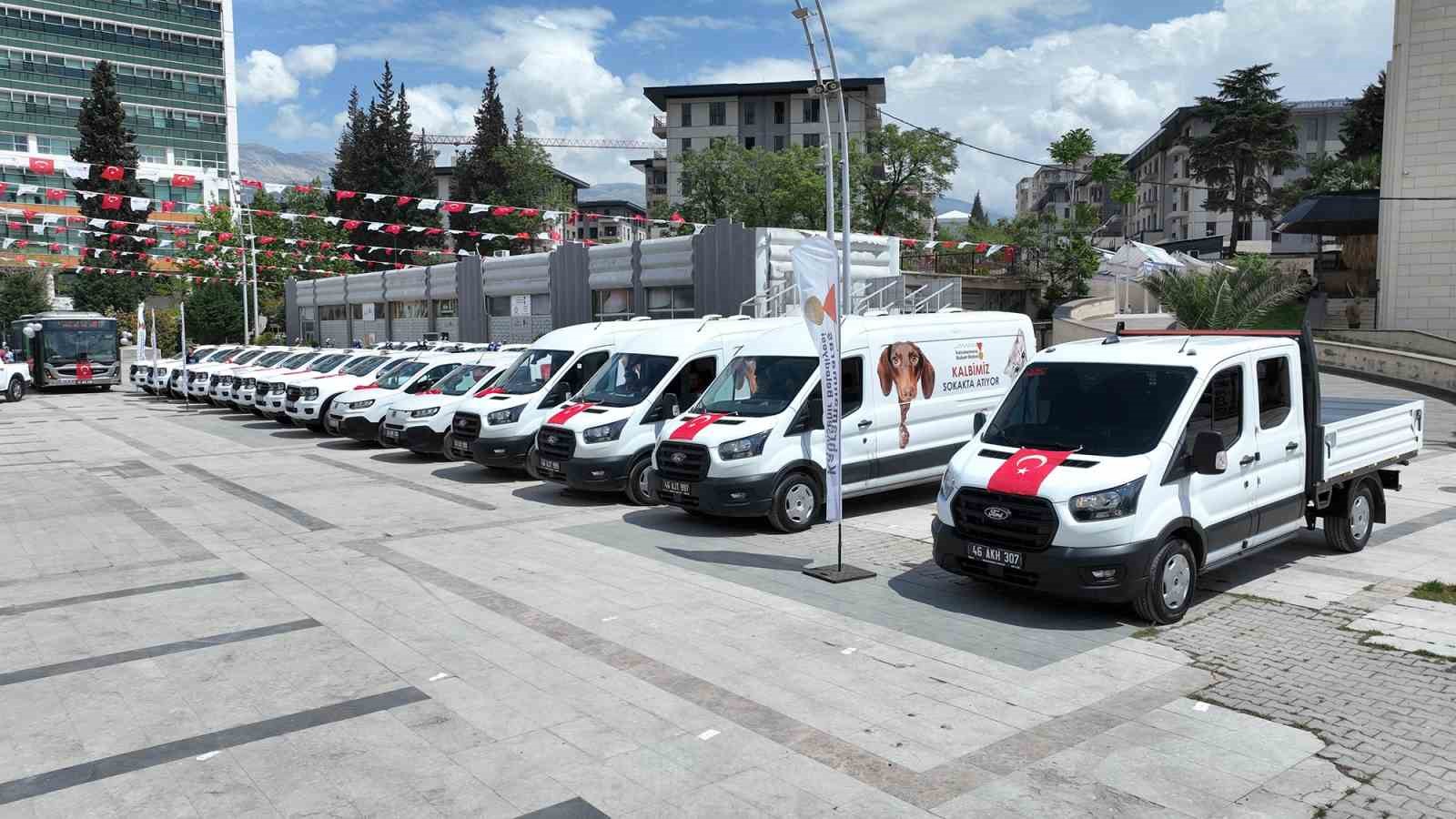 Kahramanmaraş’a 48 yeni hizmet aracı