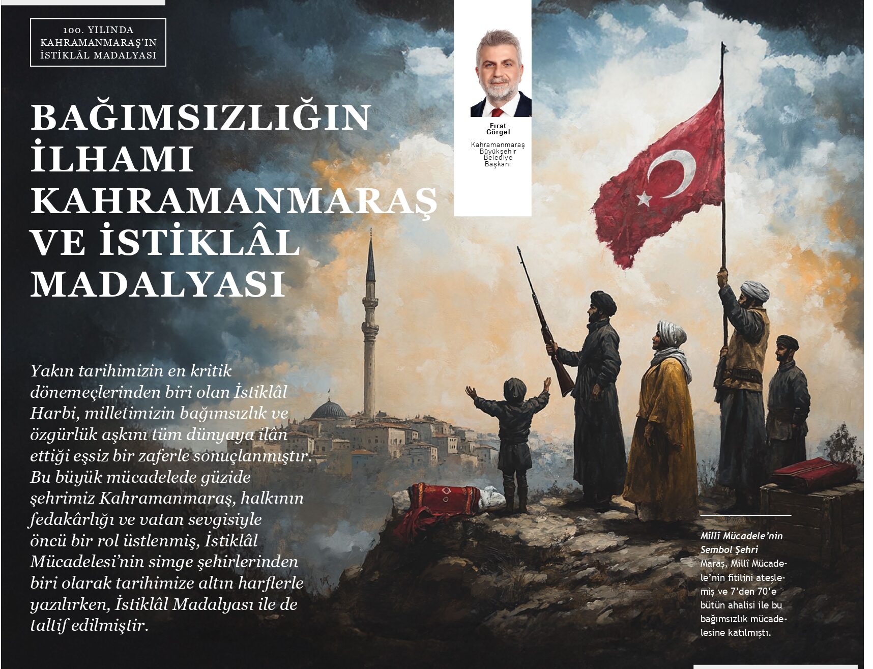 Kahramanmaraş’ın İstiklal Madalyası Derin Tarih’te