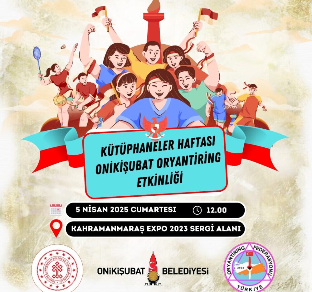 Onikişubat Belediyesi’nden Kütüphaneler Haftası’na Özel Oryantiring Etkinliği