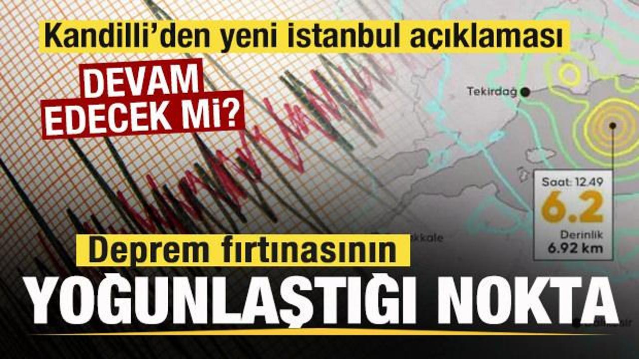 Kandilli’den yeni İstanbul açıklaması: Depremlerin yoğunlaştığı nokta! Devam edecek mi?