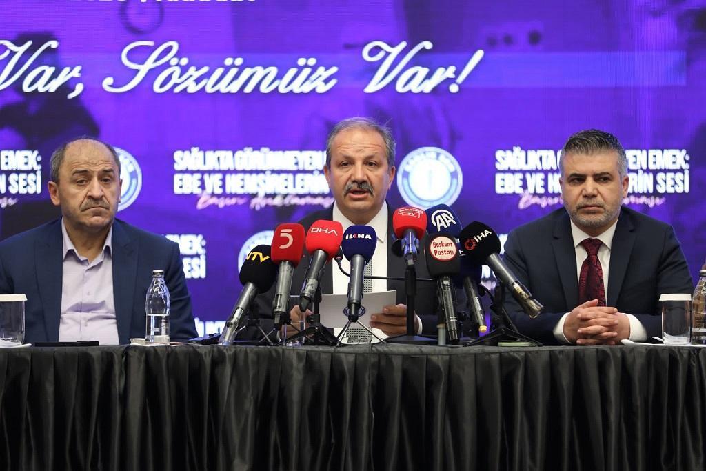 Sağlık-Sen Başkanı Doğan: Hemşirelerimizin, ebelerimizin hakları için ne gerekiyorsa yapacağız