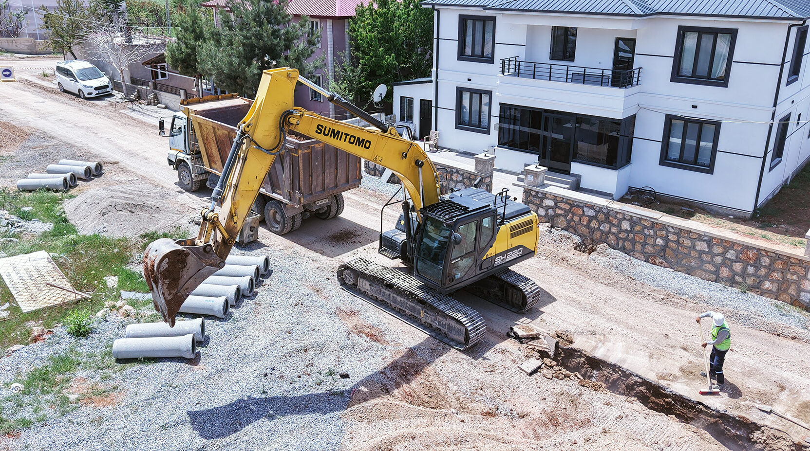KASKİ, Afşin’de Yeni Altyapı İmalatını Sürdürüyor