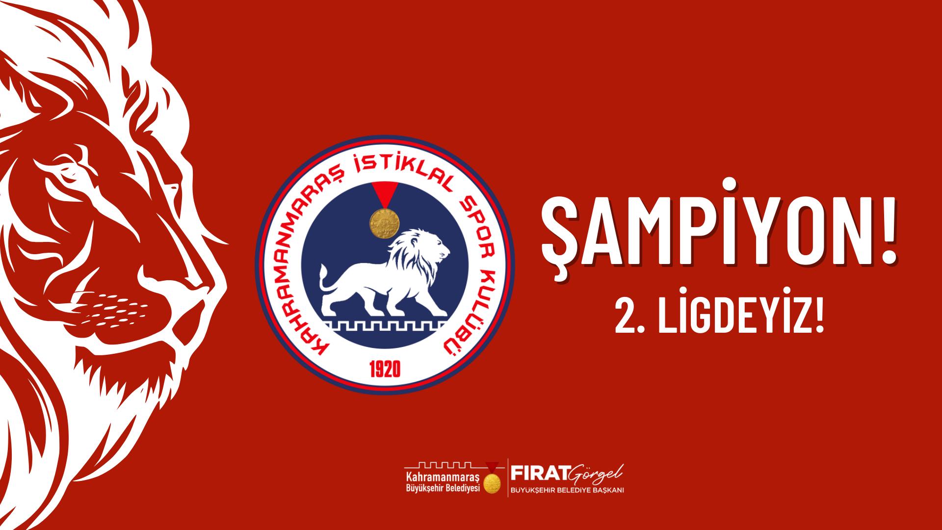 Başkan Görgel: “İstiklalspor’umuzun Şampiyonluğu Şehrimize Hayırlı Olsun”