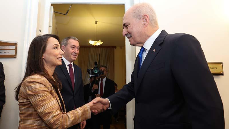 TBMM Başkanı Kurtulmuş, DEM Parti’yi ziyaret etti