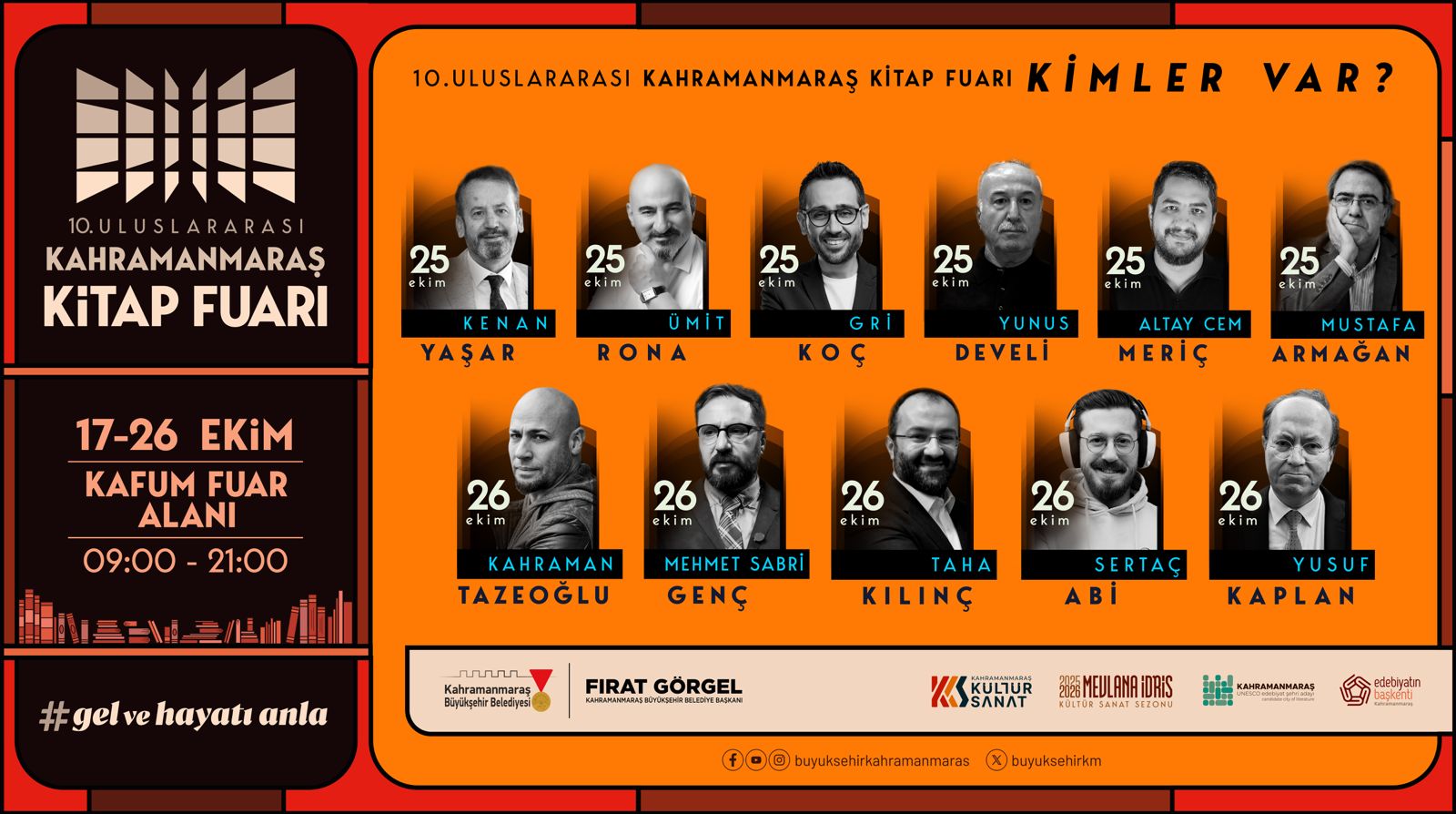 Şiir ve Edebiyatın Başkentinde Kitap Şöleni Başlıyor