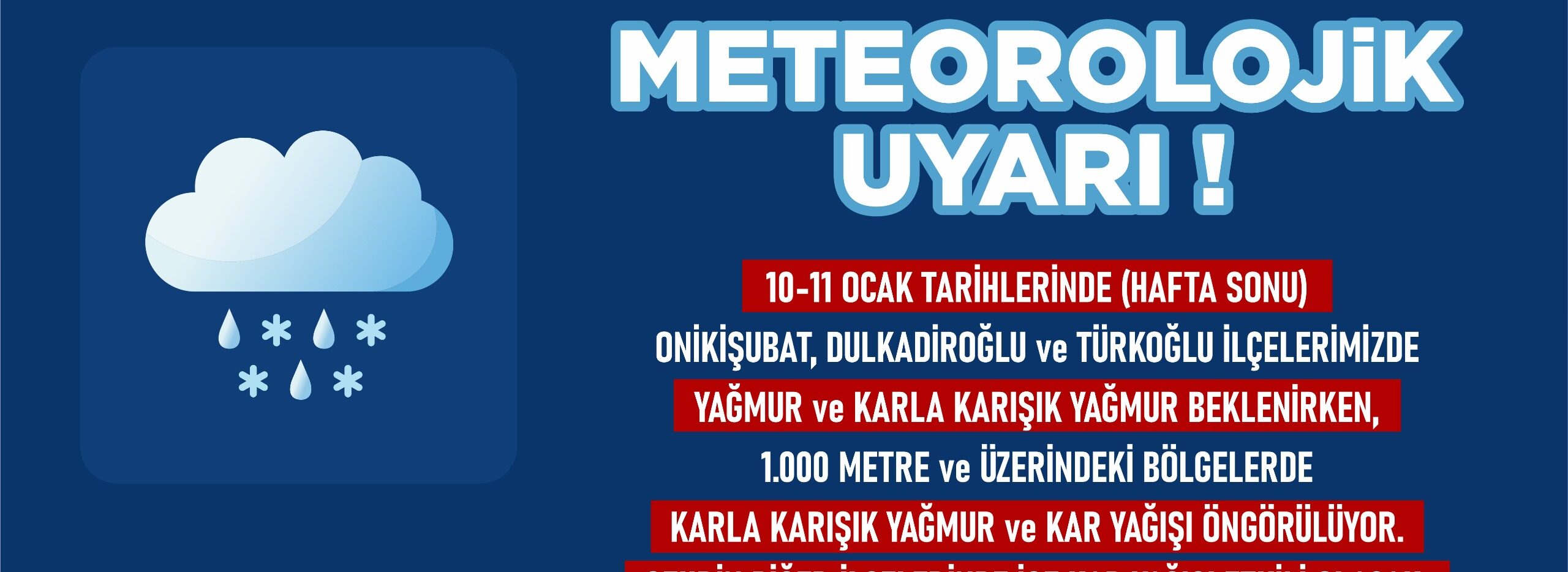 Hafta Sonu Şehir Genelinde Zorlu Hava Koşulları Etkili Olacak!