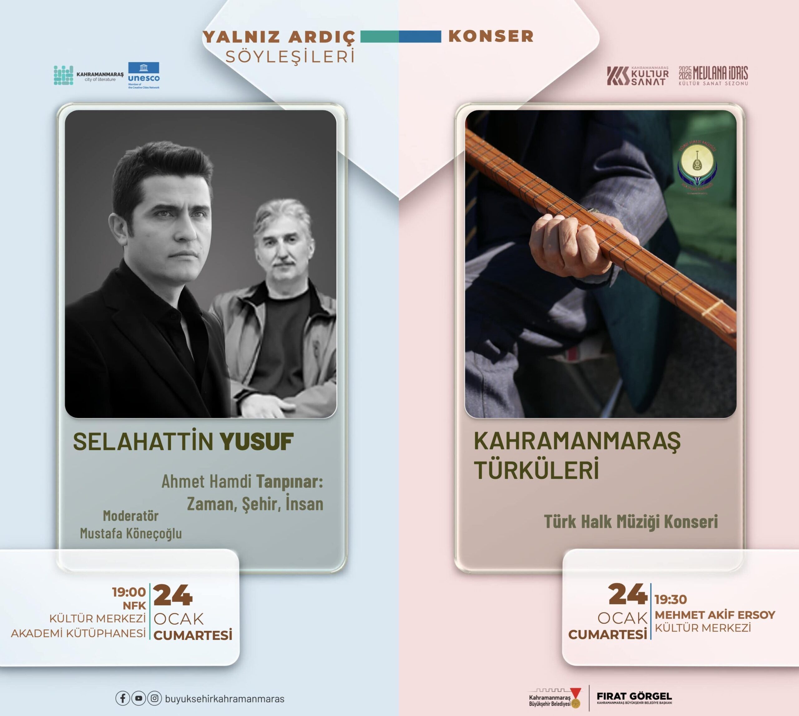 Edebiyatın Başkentinde Ocak Kültür Sanatla Dolu Geçecek