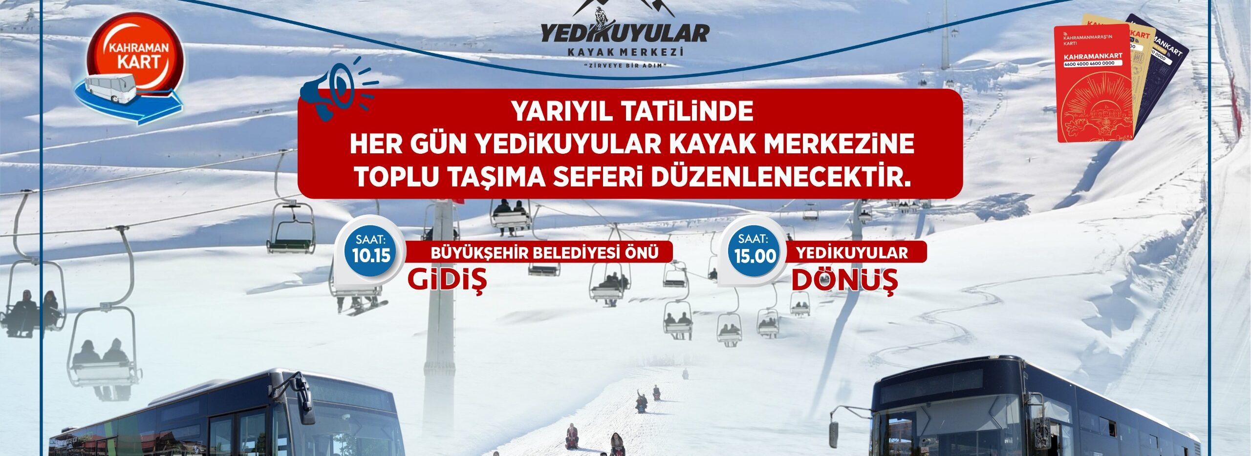 Yedikuyular’a Otobüs Seferleri Başlıyor!