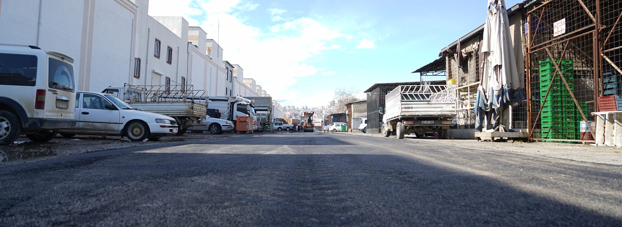 Toptancılar Sitesi’nin Yolu Yenileniyor