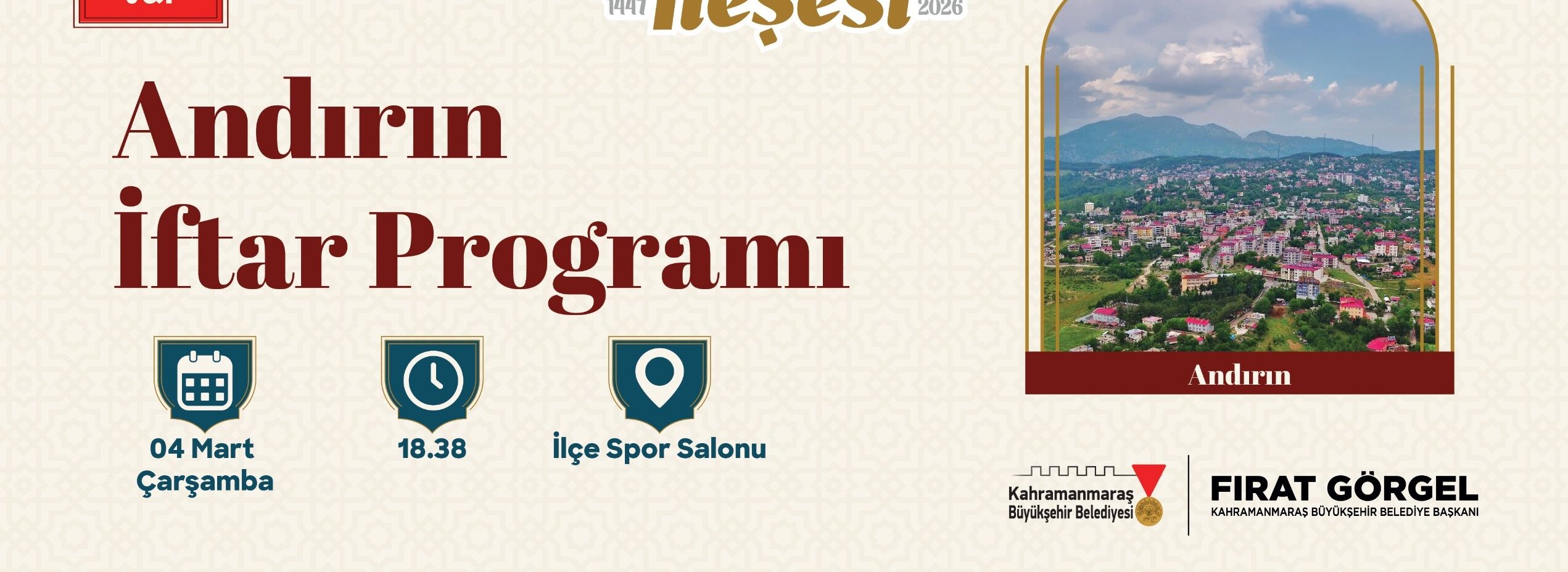 Büyükşehir’in Gönül Sofrası bugün Andırın’da Kurulacak