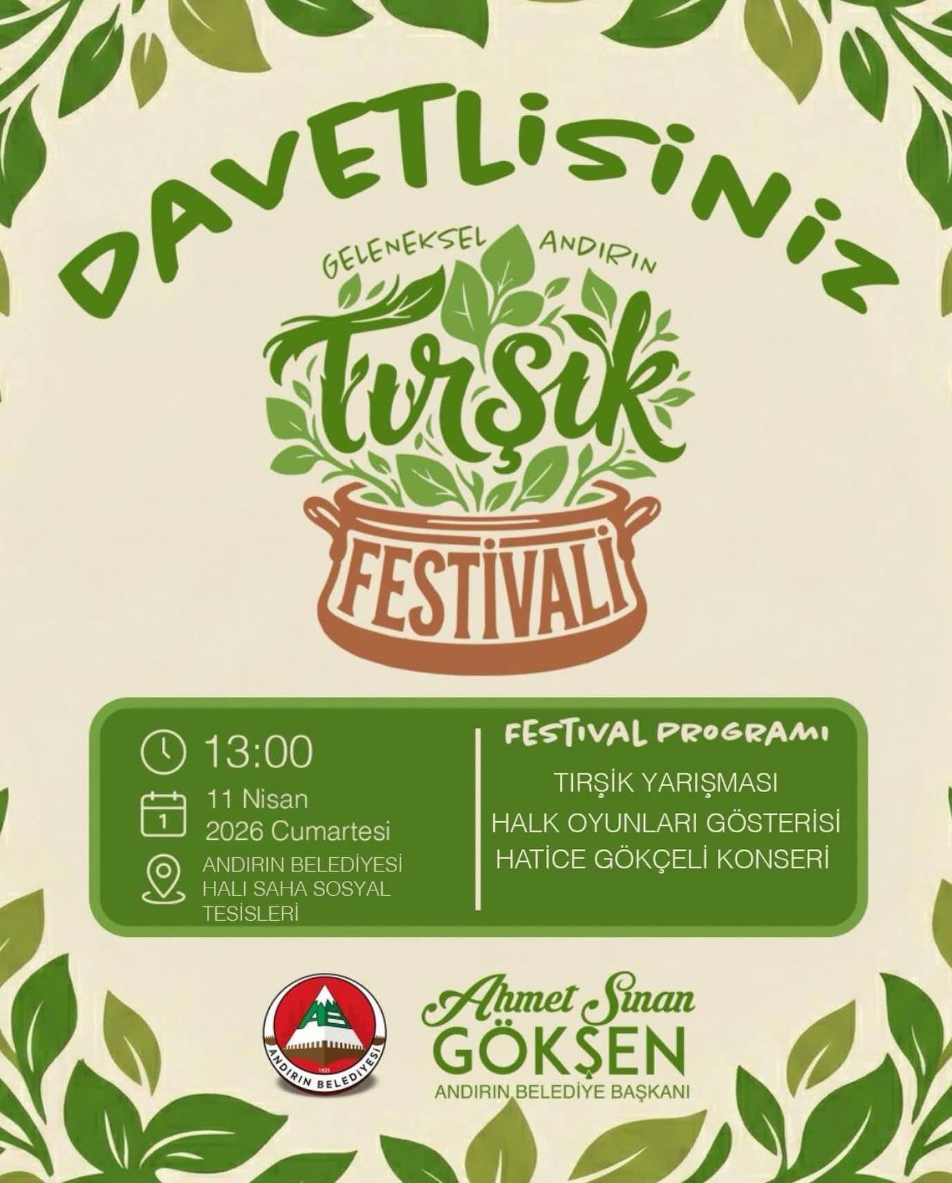Andırın’da “Tirşik Festivali” Tartışması: Zamanlama Hatası mı, Organizasyon Fiyaskosu mu?