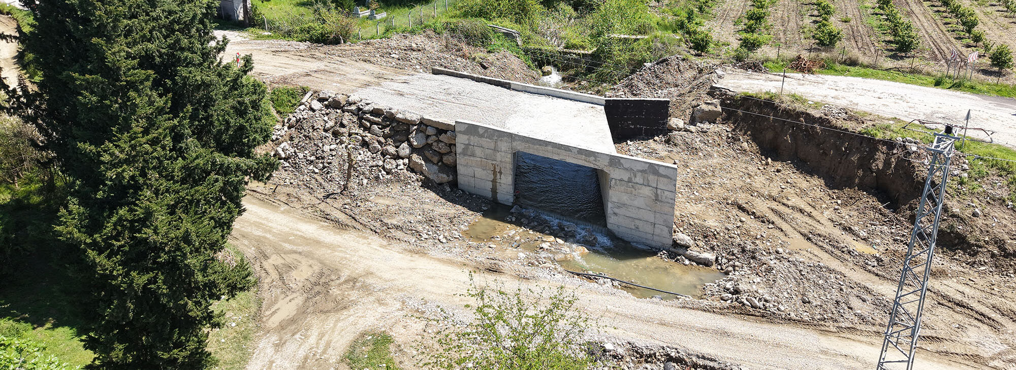 Andırın’da 5 Mahalleye Ulaşım Sağlayan Köprü Menfezde Sona Gelindi