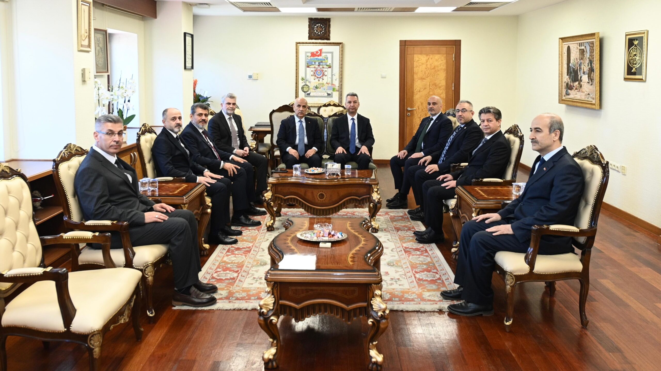 Görgel ve Kirişci’den KSÜ Rektörü Okumuş’a Hayırlı Olsun Ziyareti