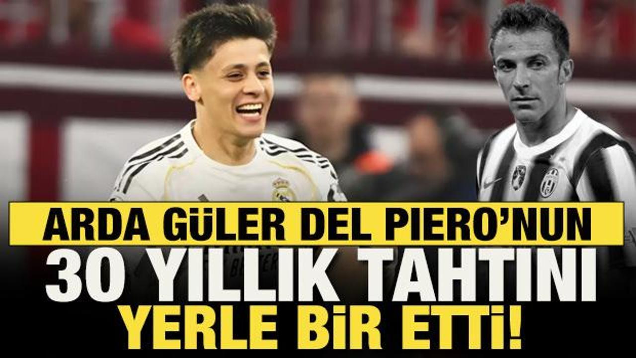 Arda Güler Del Piero’nun 30 yıllık tahtını yıktı! Mesut Özil’in rekorunu da kırdı
