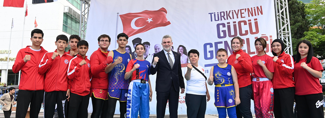 Atatürk’ü Anma, Gençlik ve Spor Bayramı, Milli İrade Meydanı’nda Coşkuyla Kutlandı