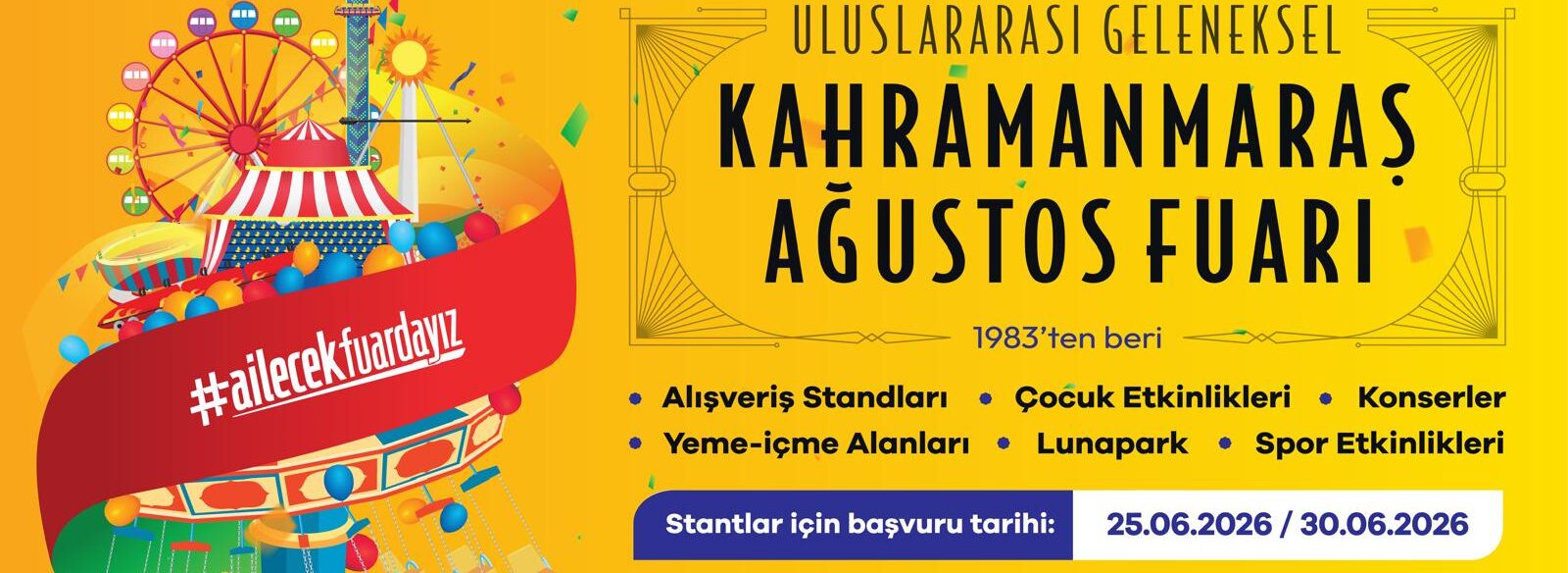 Ağustos Fuarı Esnafını Bekliyor; Başvurular Başladı