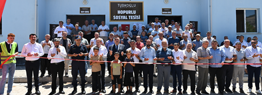 Türkoğlu’nda Hopurlu Mahallesi Taziye Evi ve Sosyal Tesisi Hizmete Açıldı
