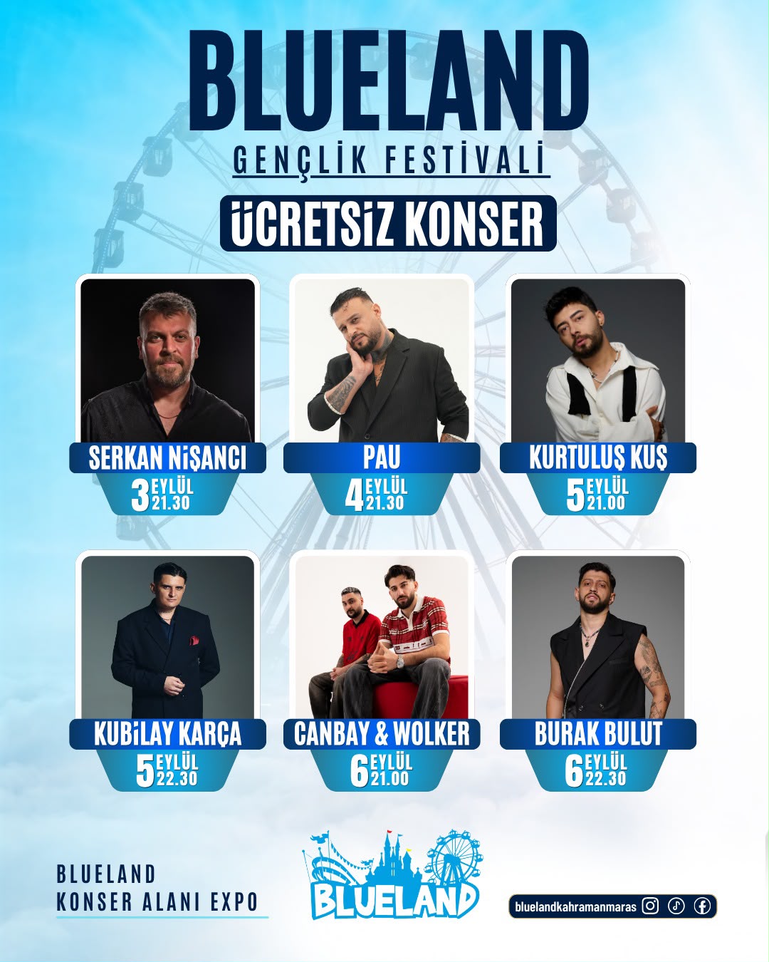Blueland’dan Gençlere Dört Gün Boyunca Ücretsiz Konser
